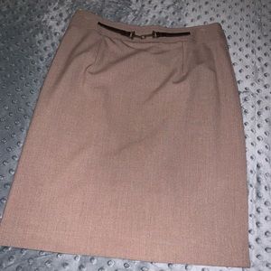 Amanda & Chelsea brown/taupe work skirt